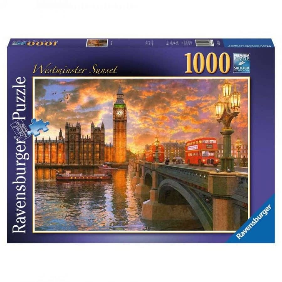 RAVENSBURGER LONDON WESTMINSTER SUNSET 1000pce PUZZLE
